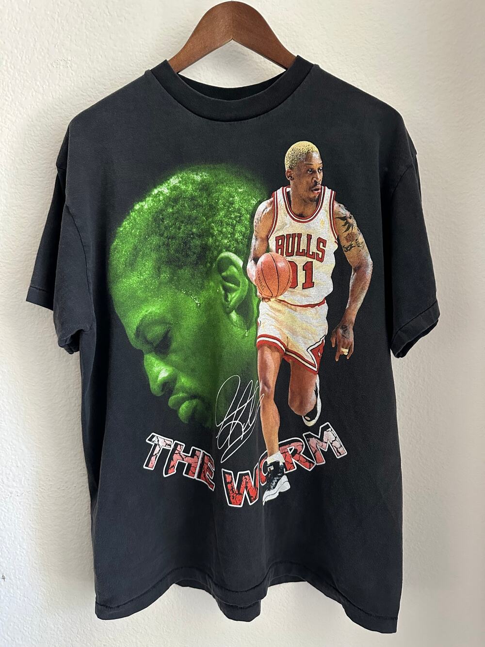 Dennis Rodman "The Worm" Vintage Reprint Single Stitch T-shirt